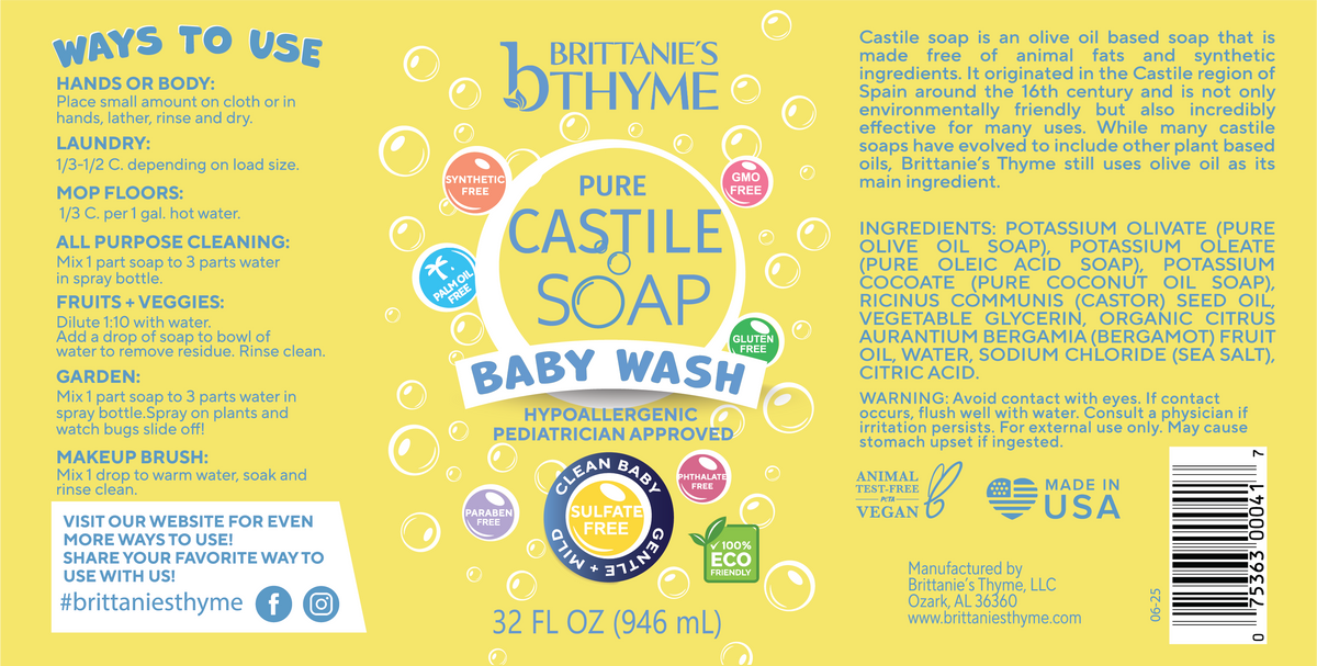 Castile Baby Wash
