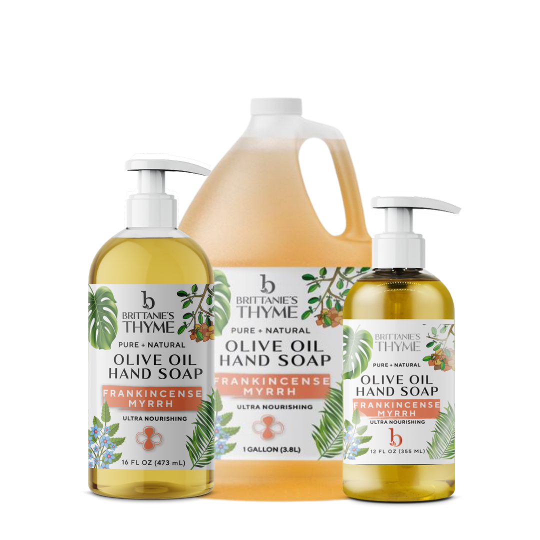 Frankincense Myrrh Olive Oil Hand Soap - Shop Now for Gentle