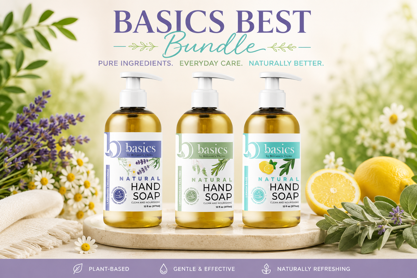 Basics Best Bundle 3 Pack 12oz Hand Soap