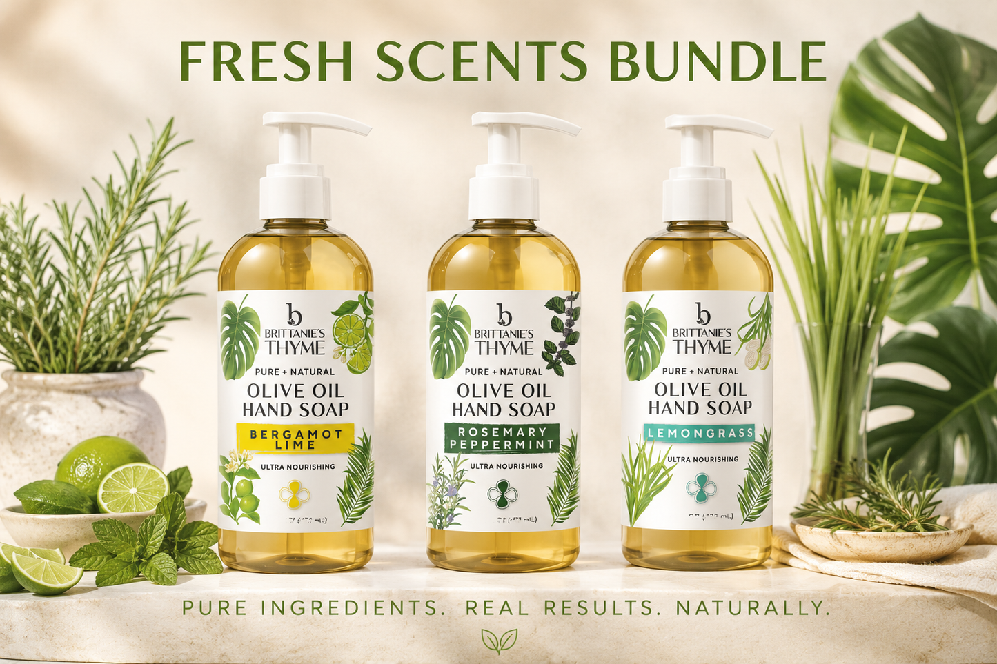 Fresh Scents Olive Oil Hand Soap Bundle