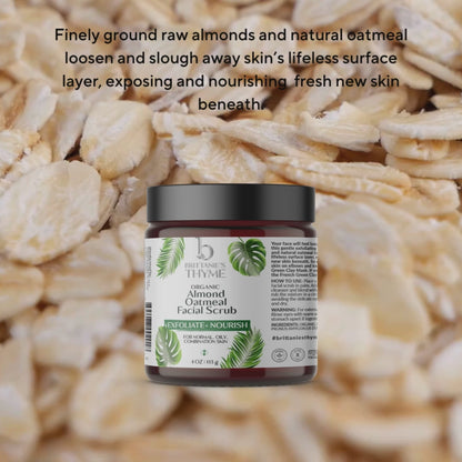 Organic Almond Oatmeal Facial Scrub