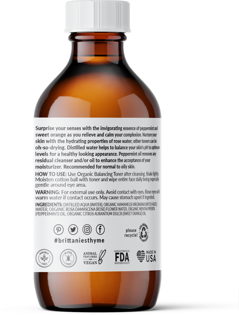 Organic Balancing Facial Toner