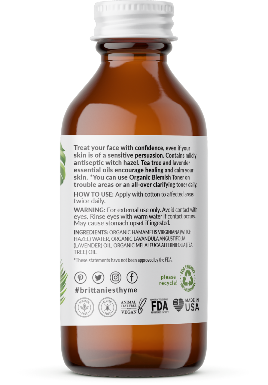 Organic Blemish Facial Toner