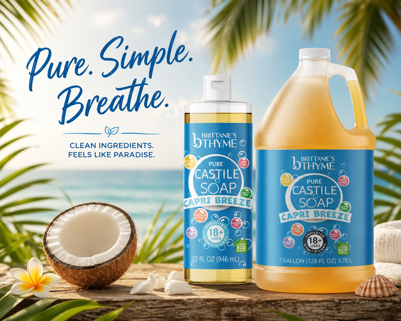 Pure Castile Capri Breeze Soap