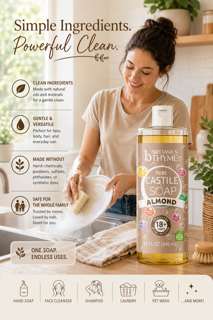 Almond Pure Castile Liquid Soap