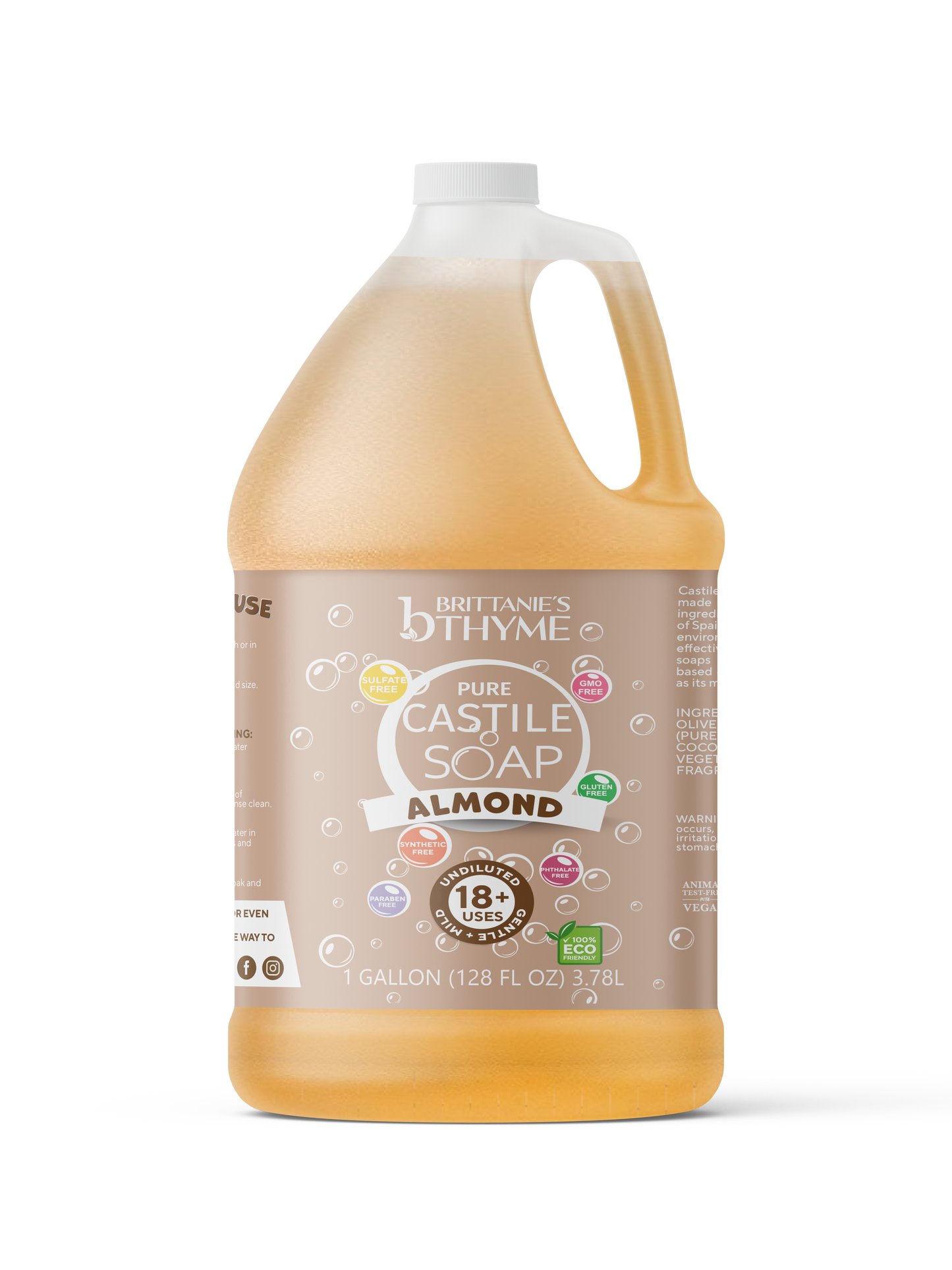 Almond Pure Castile Liquid Soap