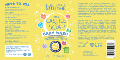 Castile Baby Wash