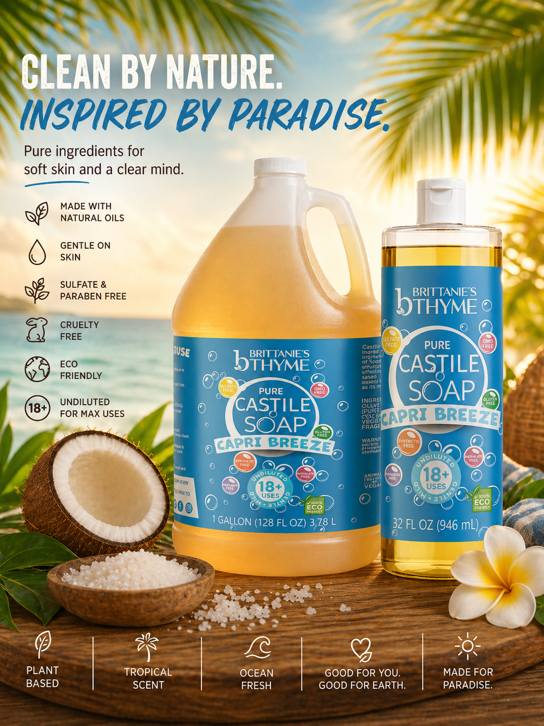 Pure Castile Capri Breeze Soap