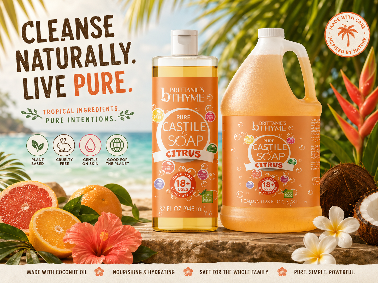 Citrus Pure Castile Liquid Soap – Brittanie's Thyme