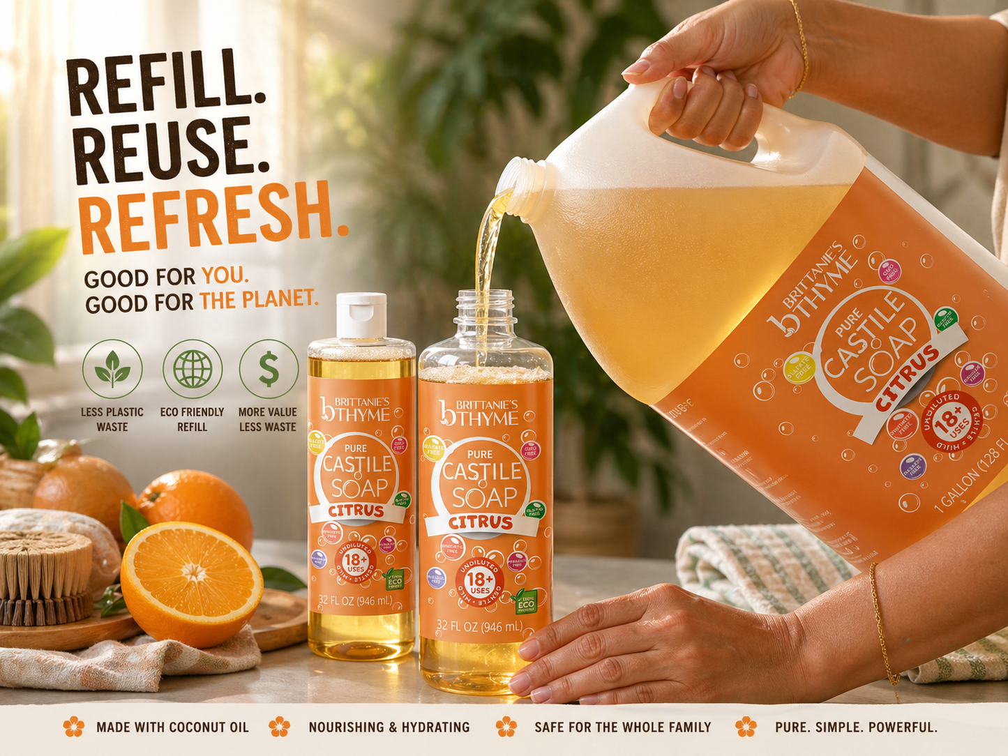 Citrus Pure Castile Liquid Soap
