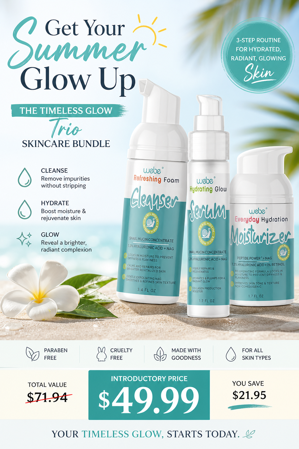 The Timeless Glow Trio Skincare Bundle