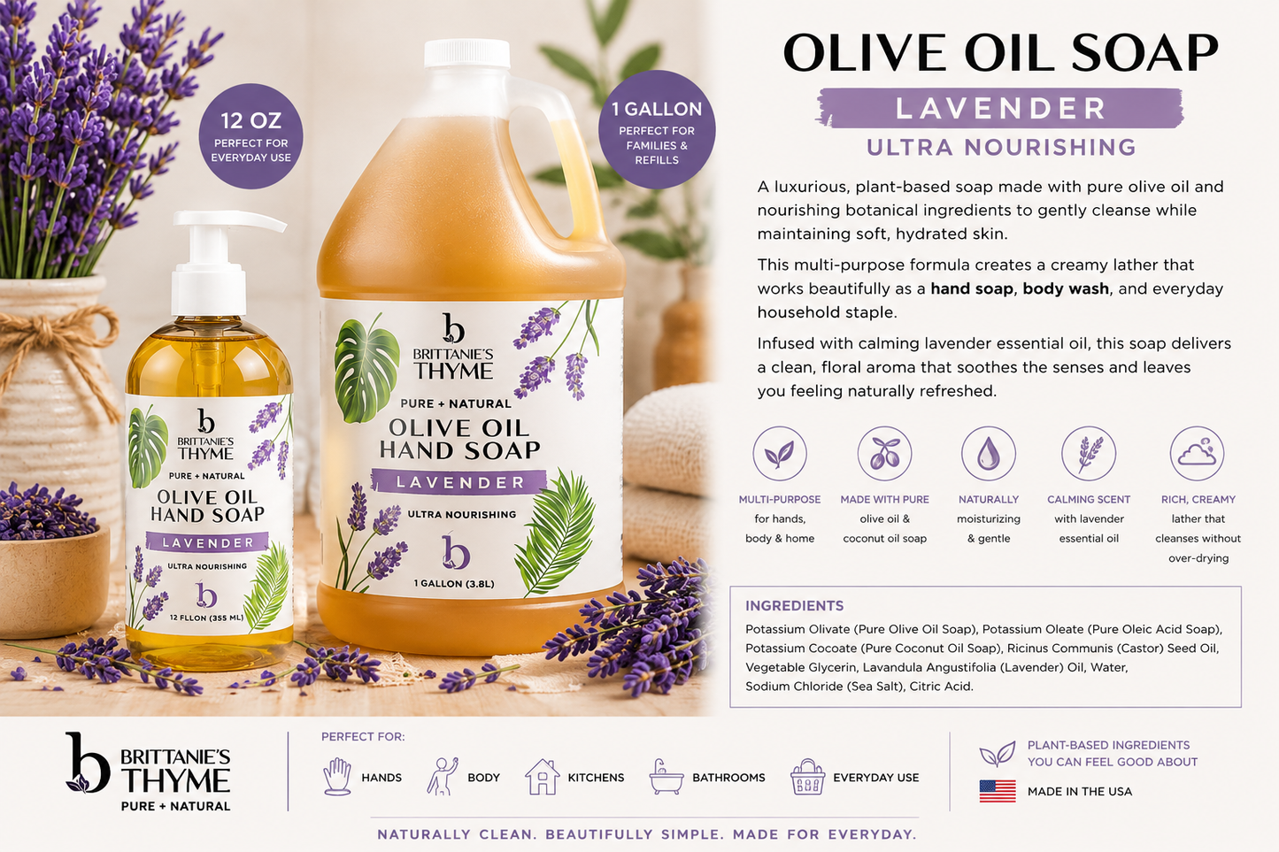 Lavender Hand Soap Refill Bundle