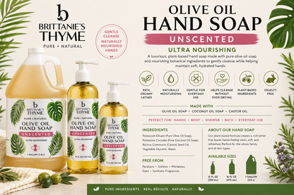 Unscented Olive Oil Hand Soap