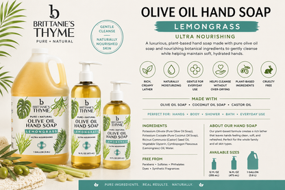 Lemongrass Olive Oil Hand Soap