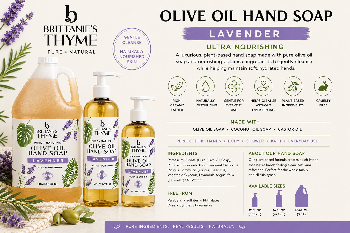 Lavender Olive Oil Hand Soap