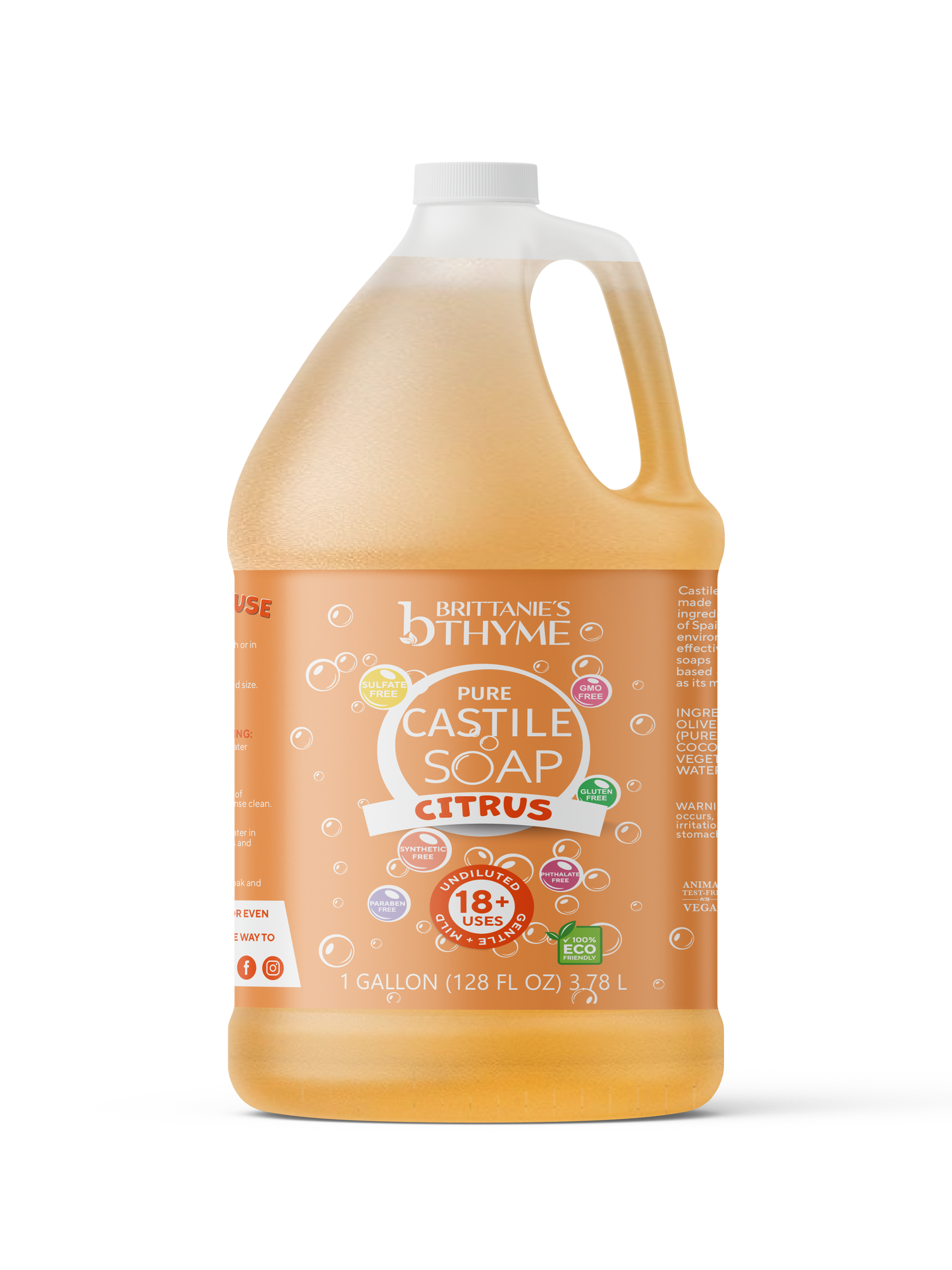 Citrus Pure Castile Liquid Soap