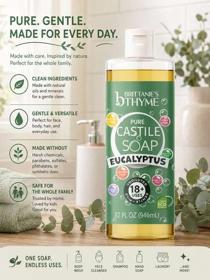 Eucalyptus Pure Castile Liquid Soap