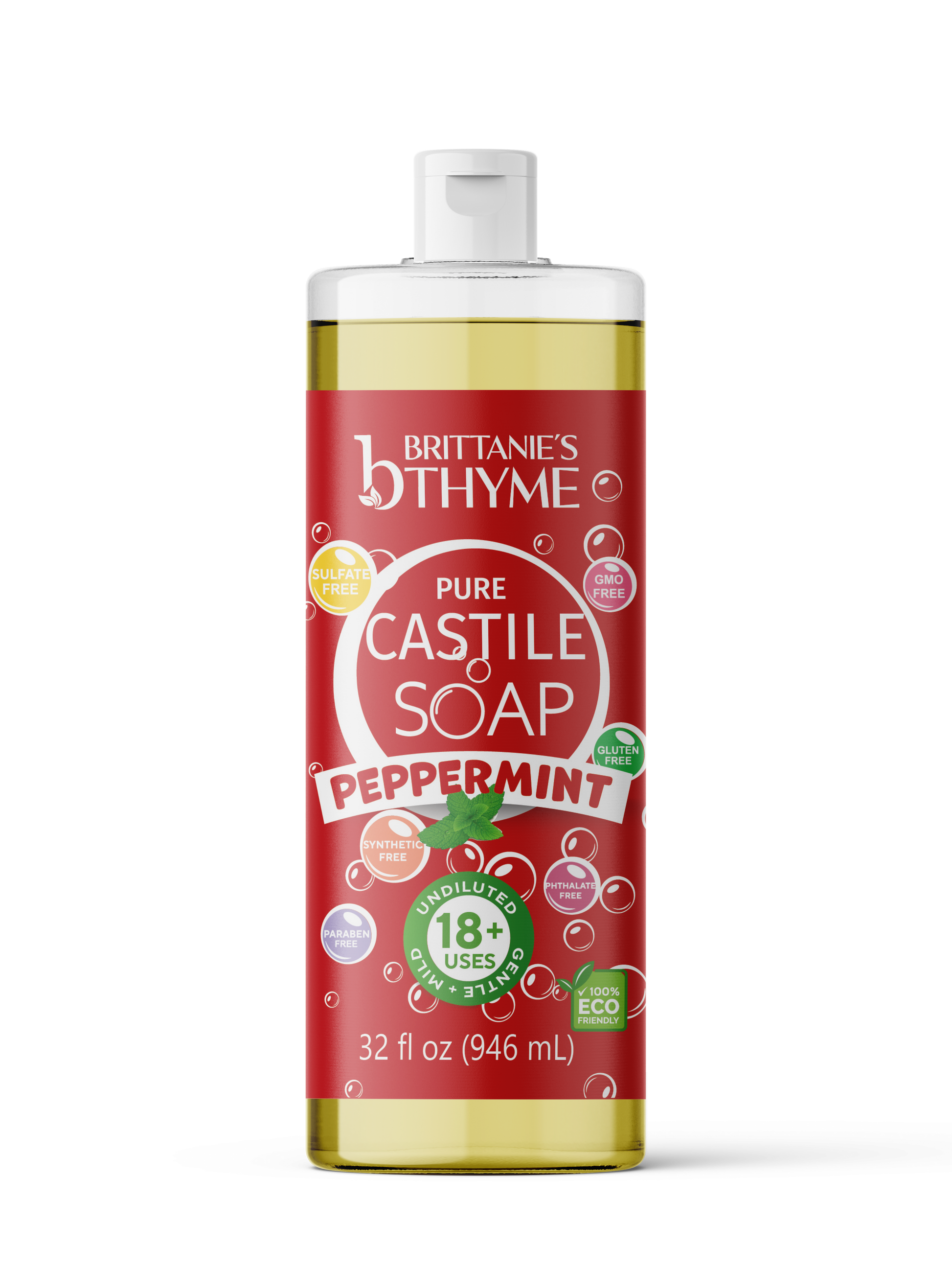 Peppermint Pure Castile Liquid Soap – Brittanie's Thyme