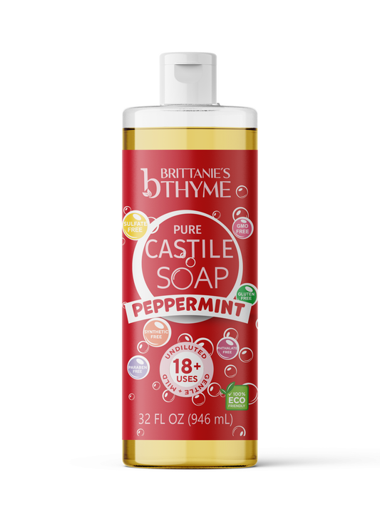 Peppermint Pure Castile Liquid Soap