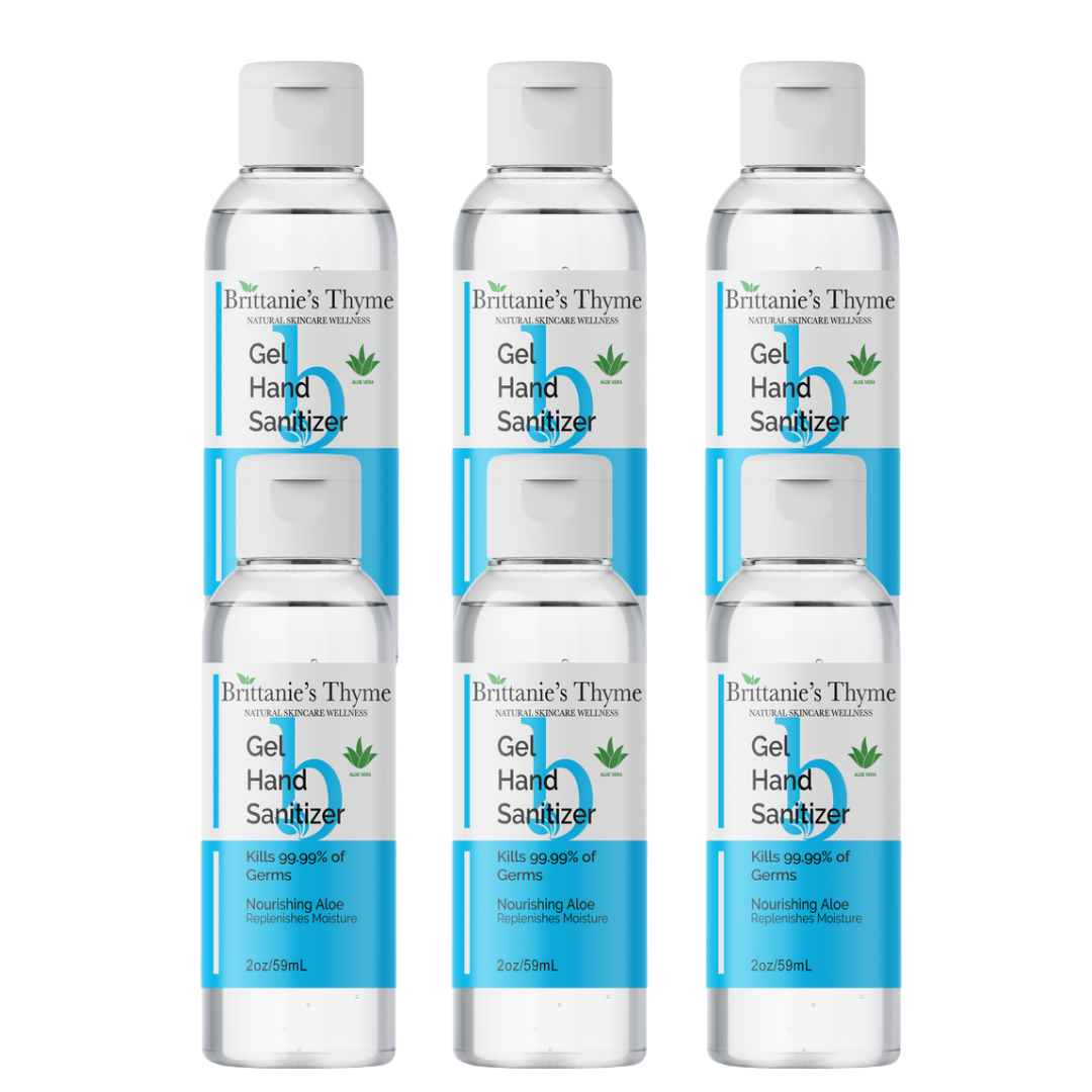 6 Pack Travel Gel Hand Sanitizer