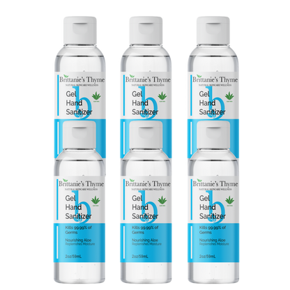 6 Pack Travel Gel Hand Sanitizer
