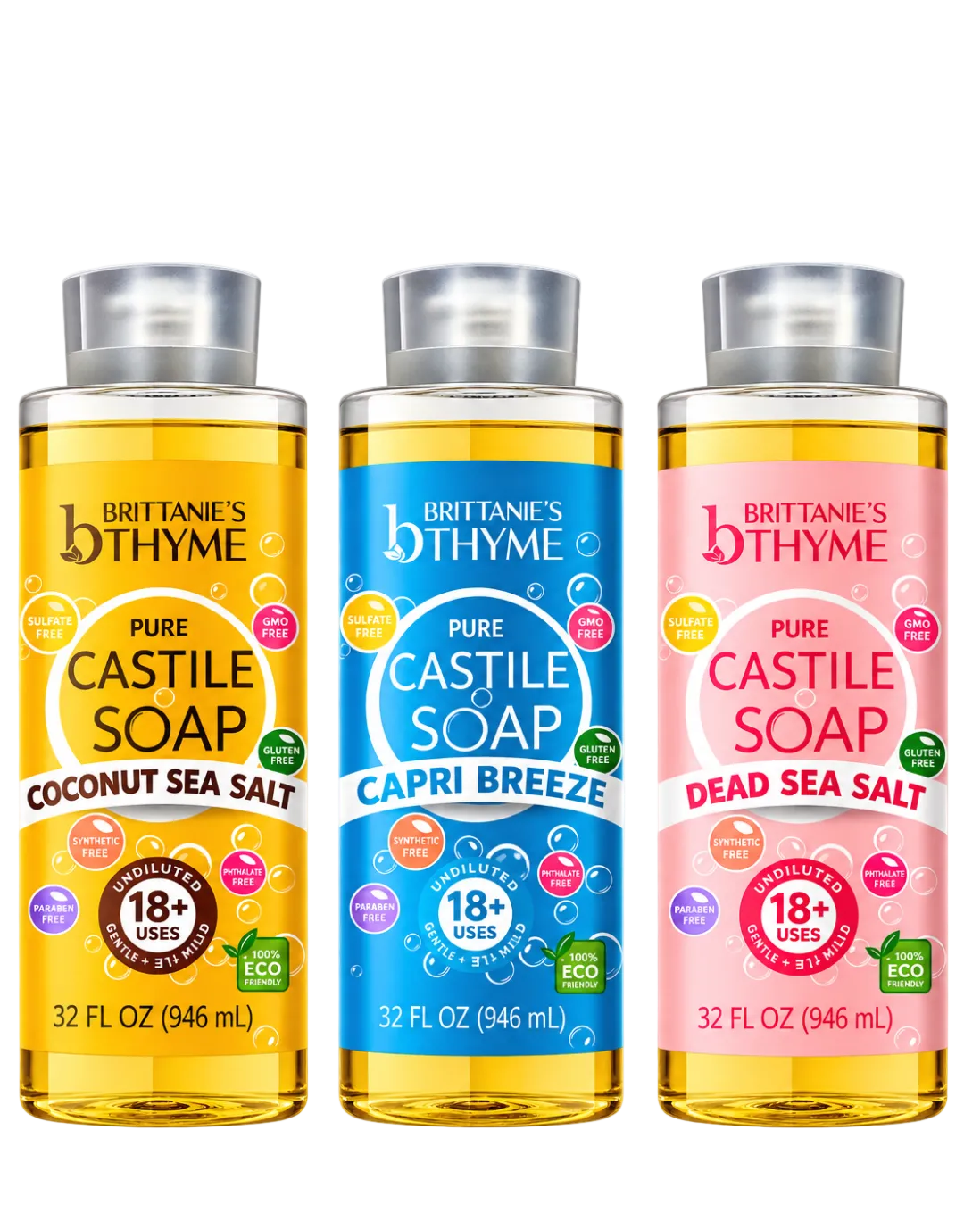 Coastal Escape Castile Soap Trio