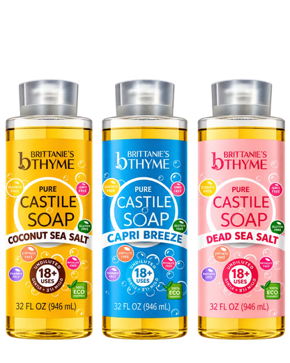 Coastal Escape Castile Soap Trio