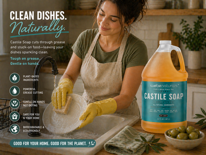 Webe ® Naturals 64oz Unscented Castile Soap