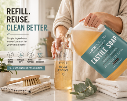 Webe ® Naturals 64oz Unscented Castile Soap