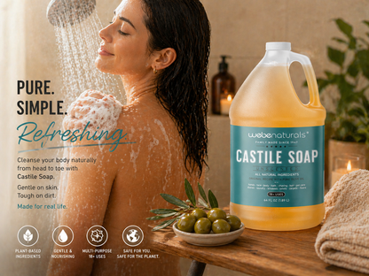 Webe ® Naturals 64oz Unscented Castile Soap