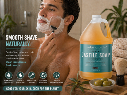 Webe ® Naturals 64oz Unscented Castile Soap
