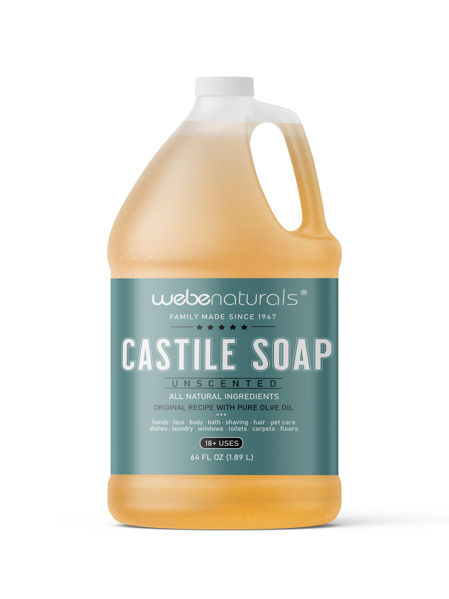 Webe ® Naturals 64oz Unscented Castile Soap