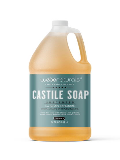 Webe ® Naturals 64oz Unscented Castile Soap