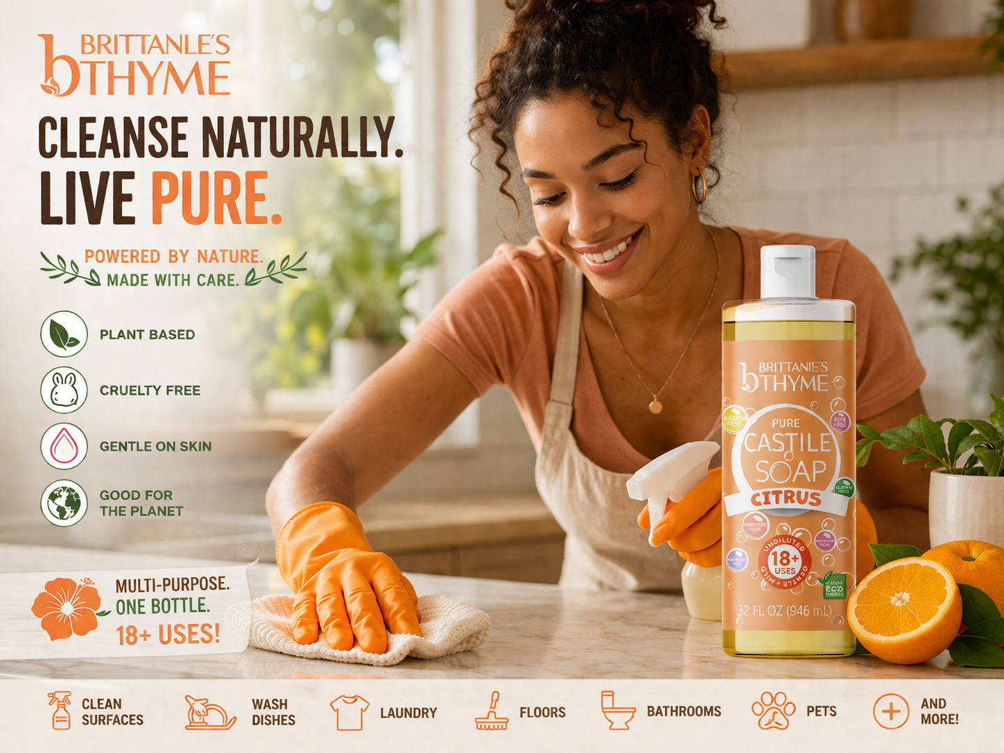Citrus Pure Castile Liquid Soap – Brittanie's Thyme