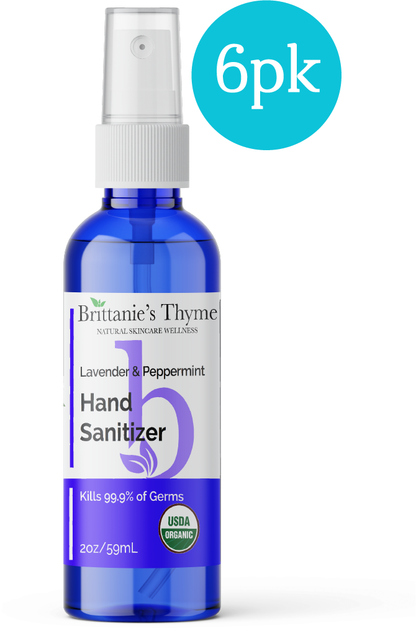 Organic Lavender Hand Sanitizer Spray 6 Pack