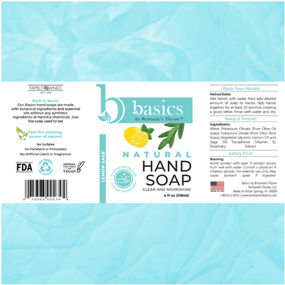 Basics Lemon Sage Hand Soap